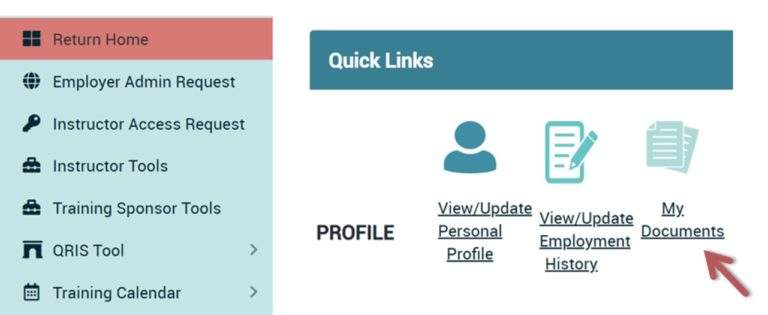 Upload Your Training and Education Documents CA ECE